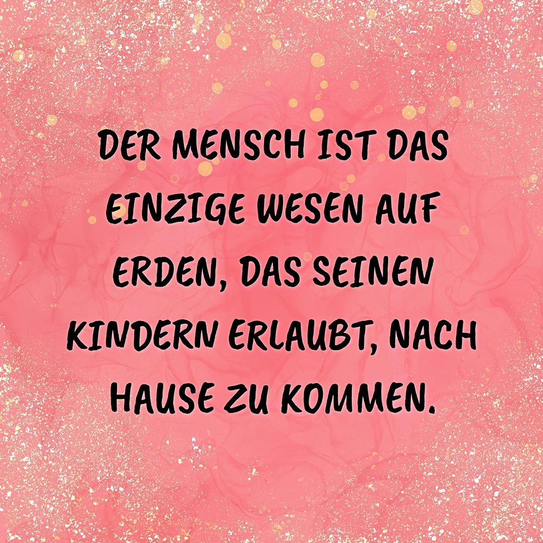 💖 Familie Sprüche Der Mensch ist das einzige Wesen auf Erden