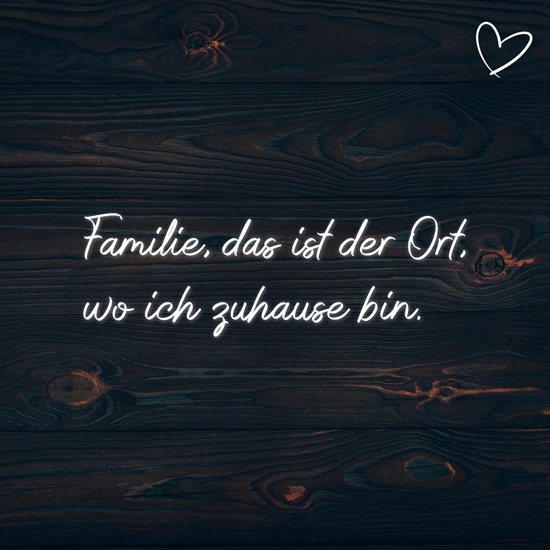 Familie Sprüche Familie das ist der Ort… Family Spruch familie