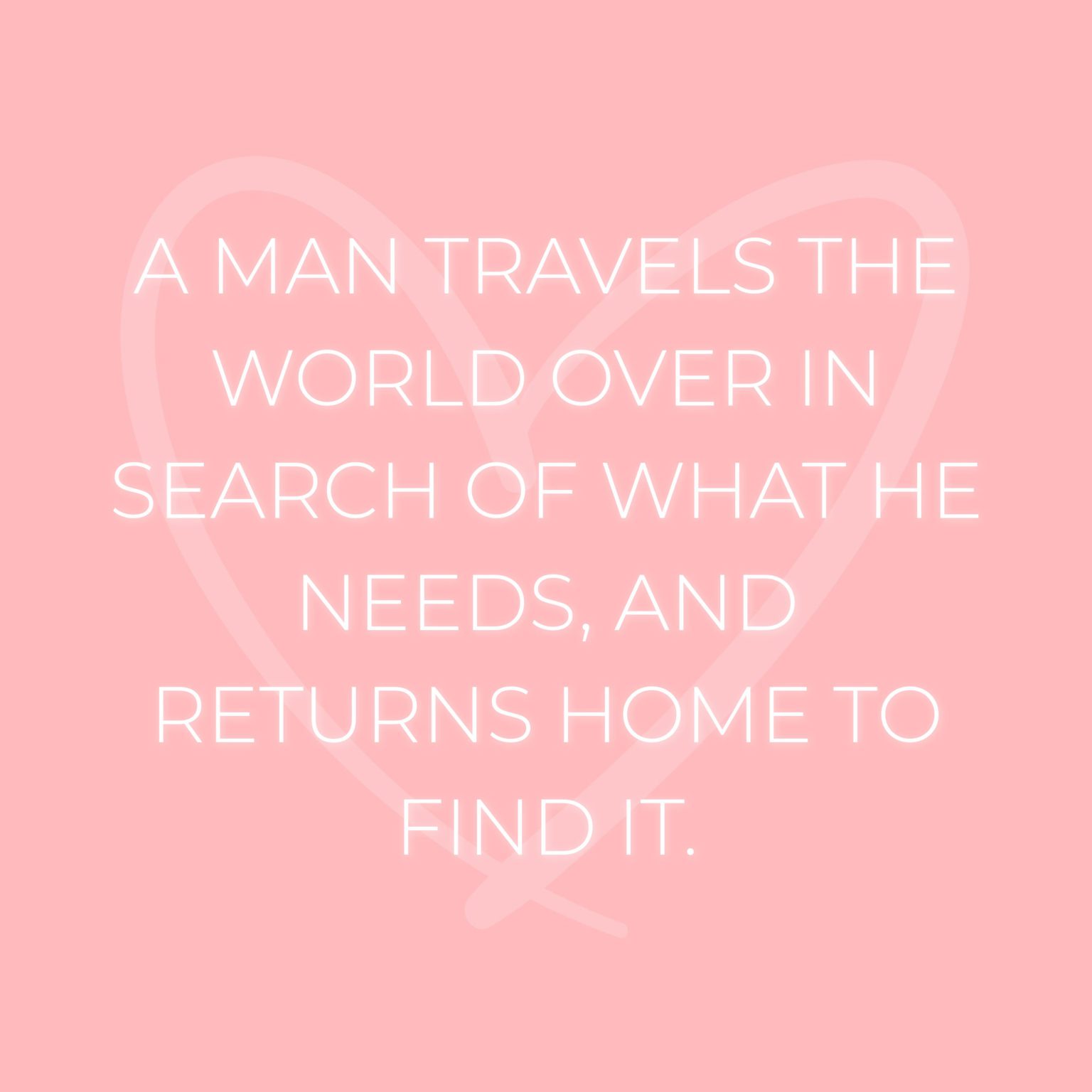 💖 Familie Sprüche Englisch A man travels the world