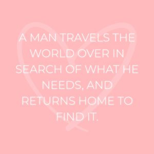 Familie Sprueche A Man Travels The World