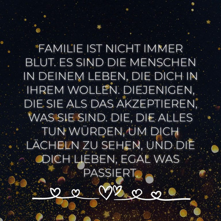 Familie ist nicht immer Blut… familiesprueche.de
