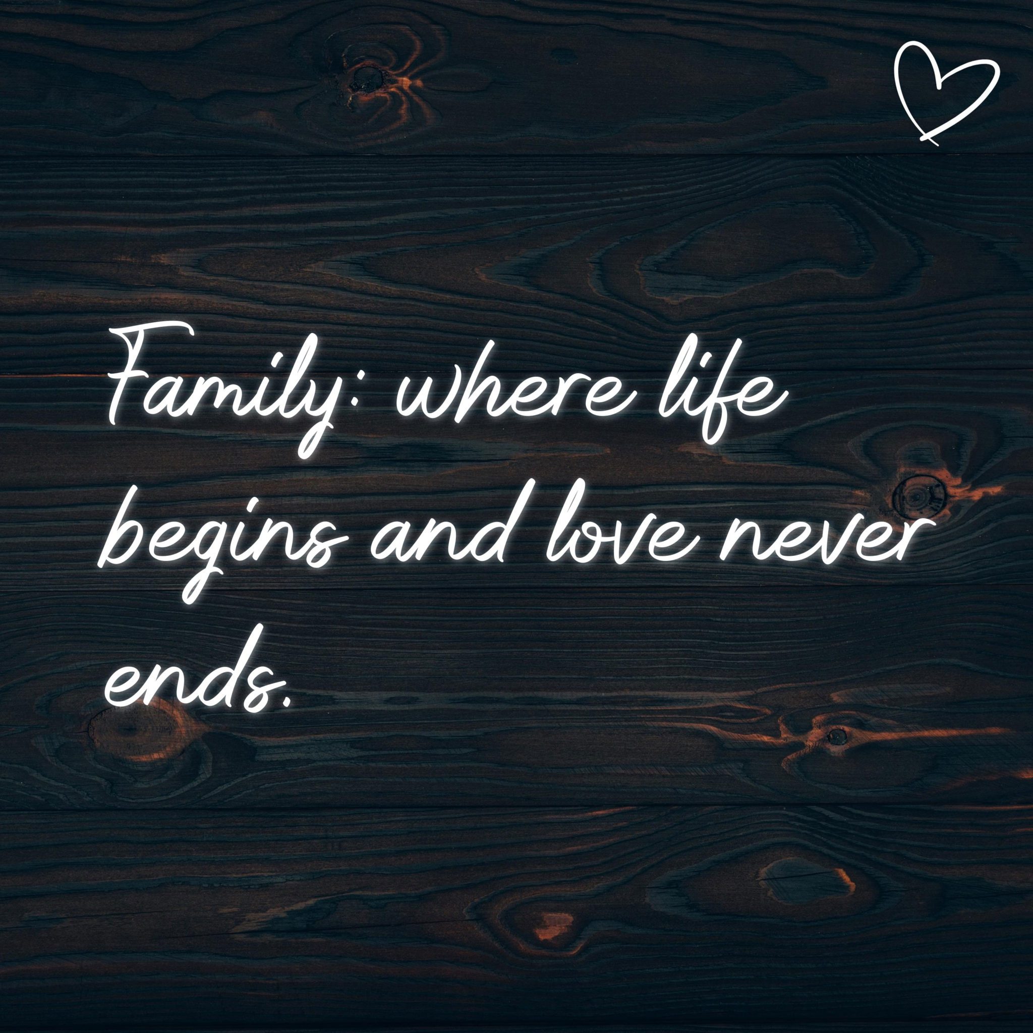 💖 Familie Sprüche Englisch Family where life begins and love never