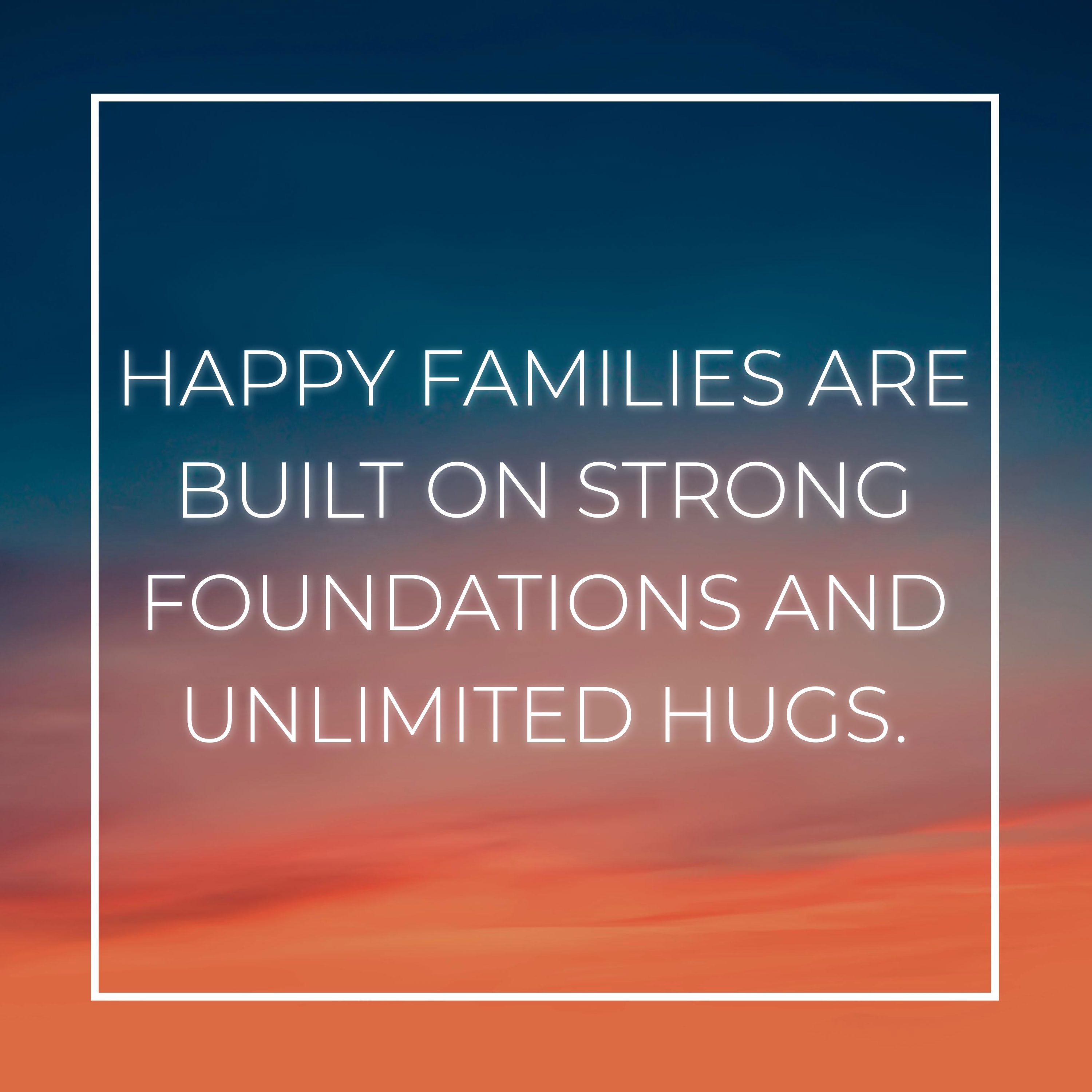 💖 Familie Sprüche Englisch Happy families are built on strong