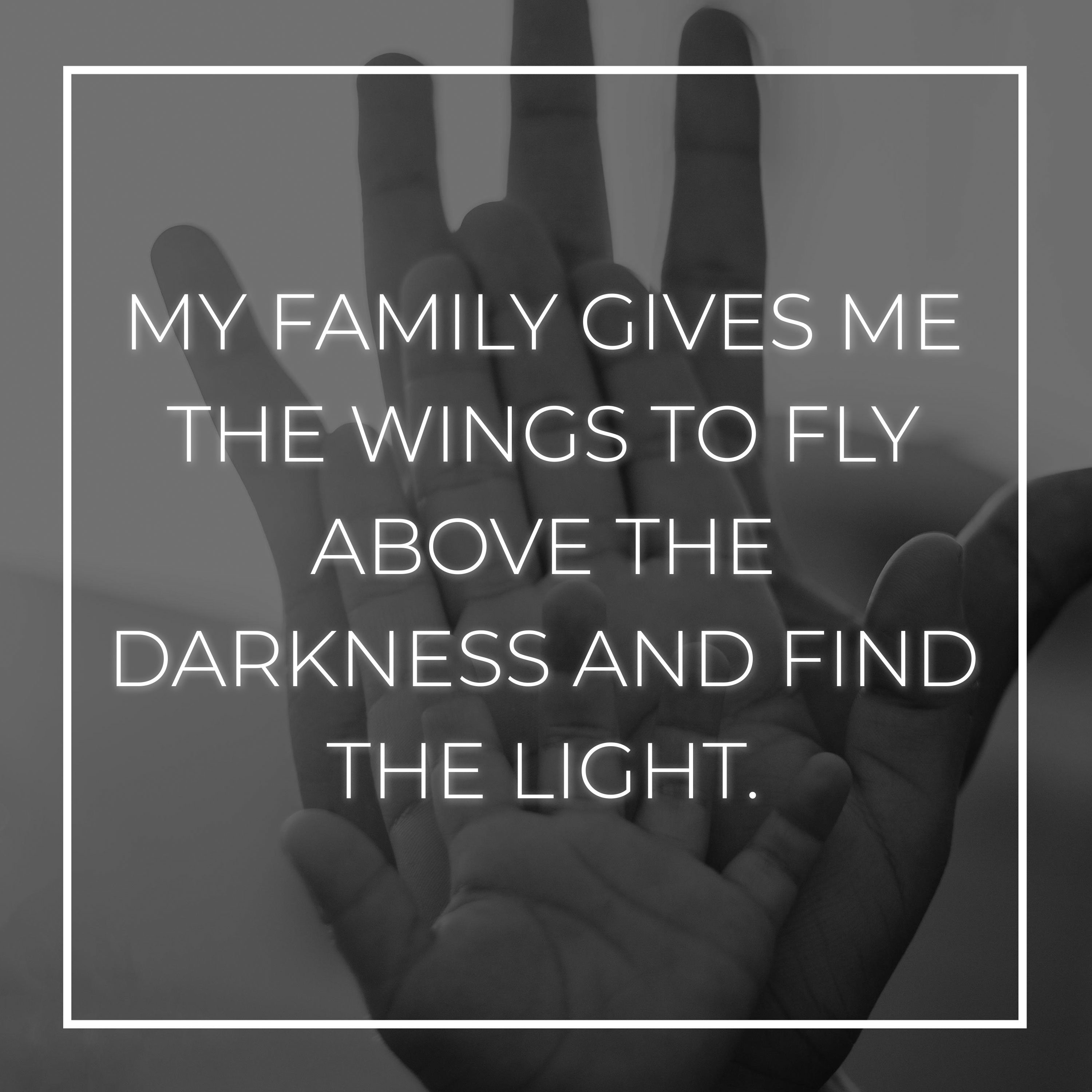 💖 Familie Sprüche Englisch My family gives me the wings