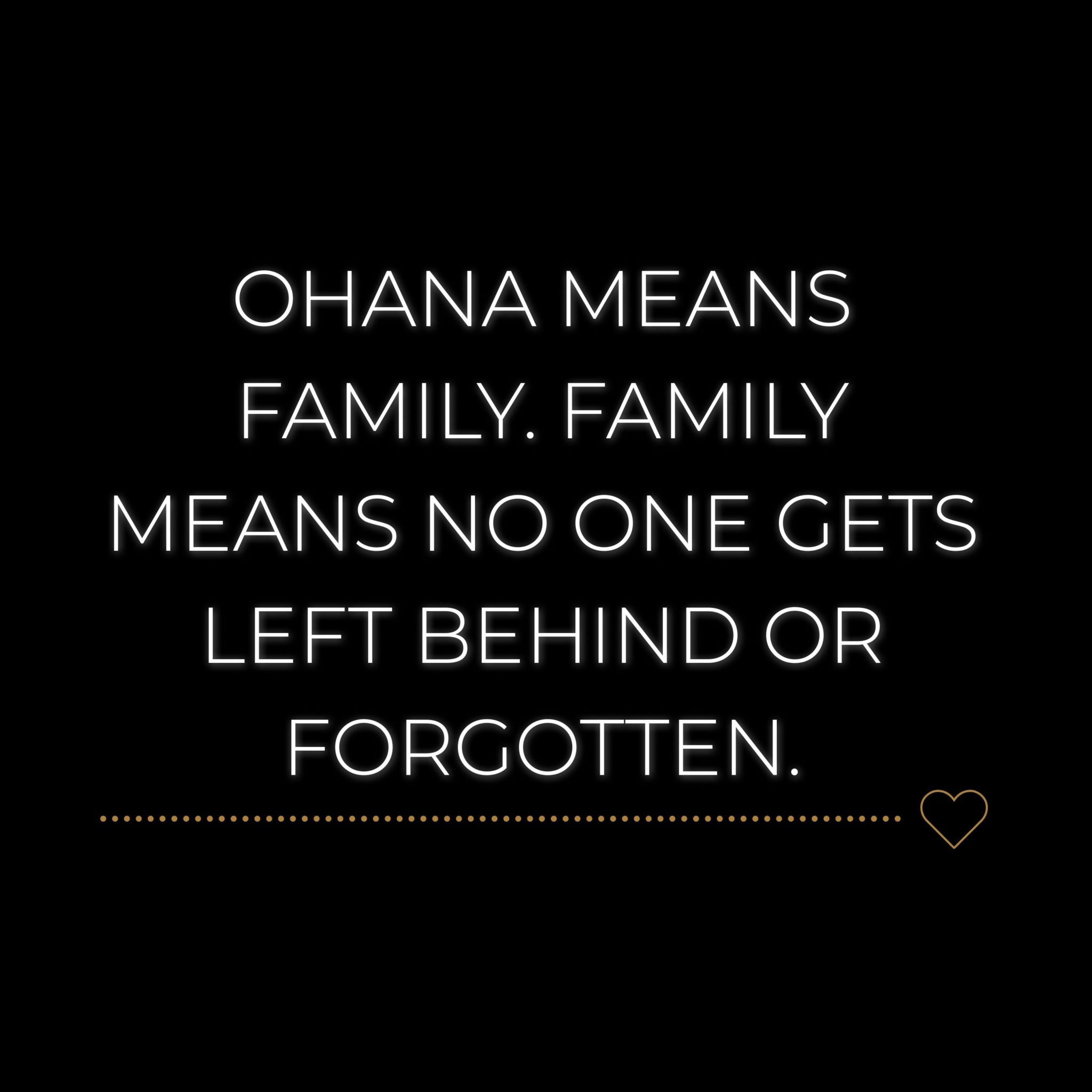 💖 Familie Sprüche Englisch Ohana means family