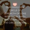 Familie Sprueche Our Family Is A Circle Of Strength