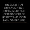 Familie Sprueche The Bond That Links Your True Family