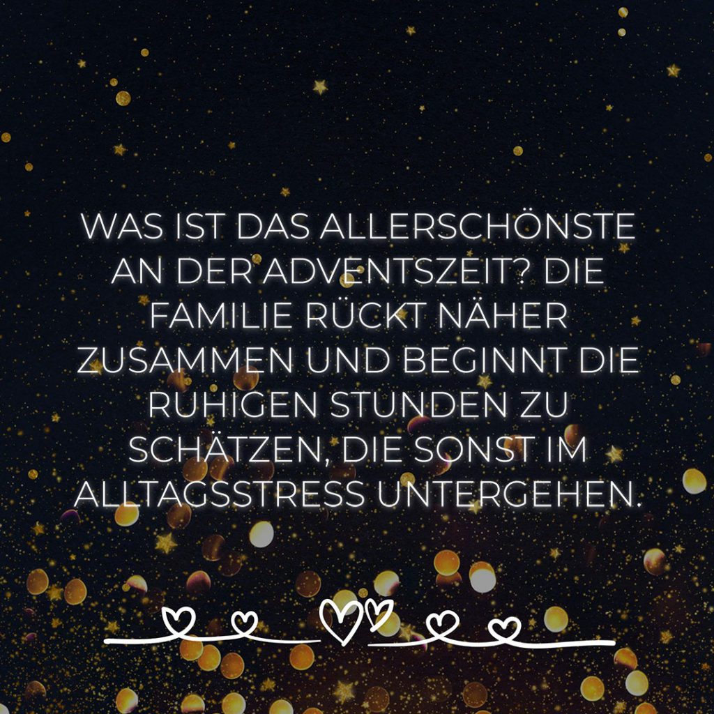 💖 Was ist das Allerschönste an der Adventszeit…