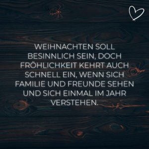 Familie Sprueche Weihnachten Soll Besinnlich Sein